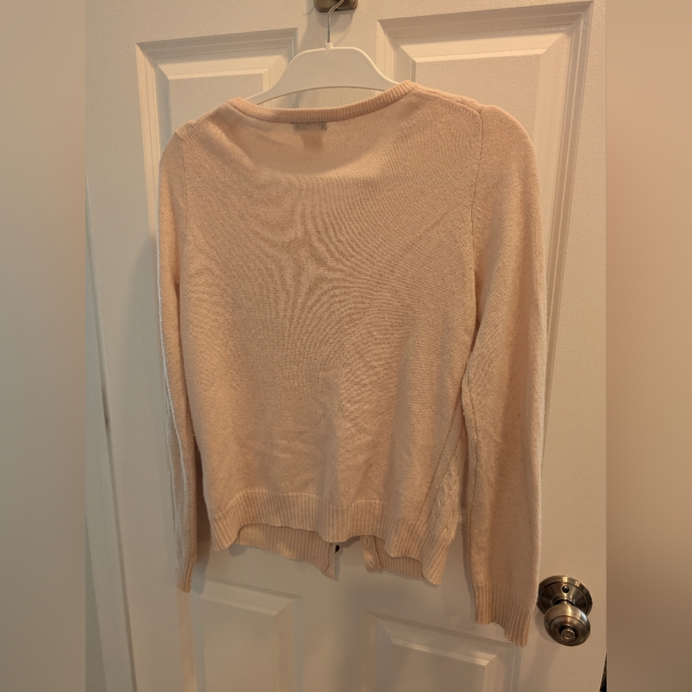 J. Crew Blush Cashmere Cable Knit Cardigan - Picture 5 of 6